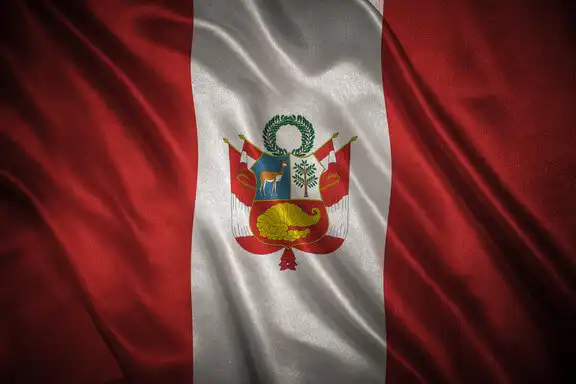 Feature Image of time in Peru the flag of Peru is displayed